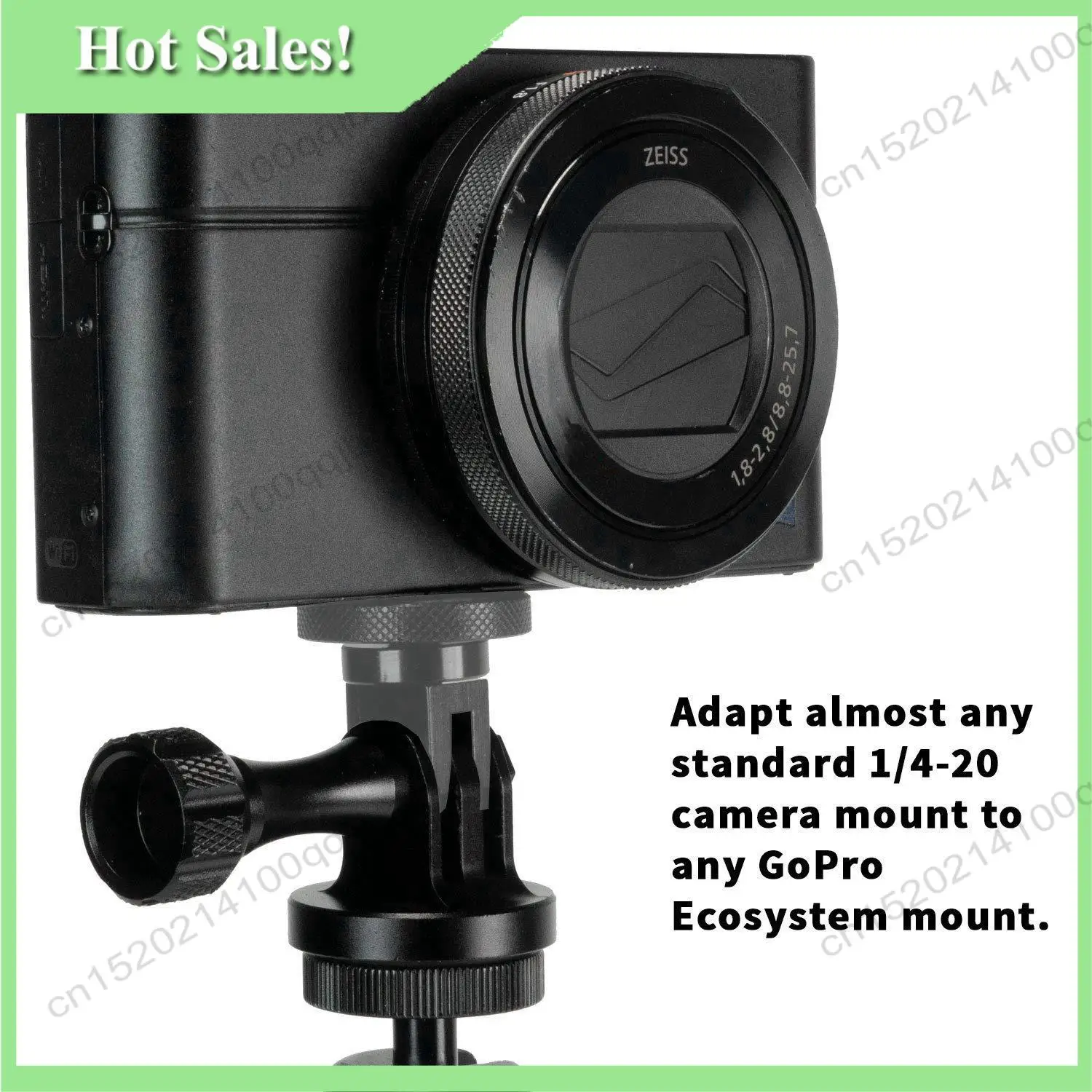 

-FDDT Camera Mount Adapter For Gopro Ecosystem - ¼-20 Conversion Adapter For Gopro Mounting System - Full 100% CNC Aluminum Meta