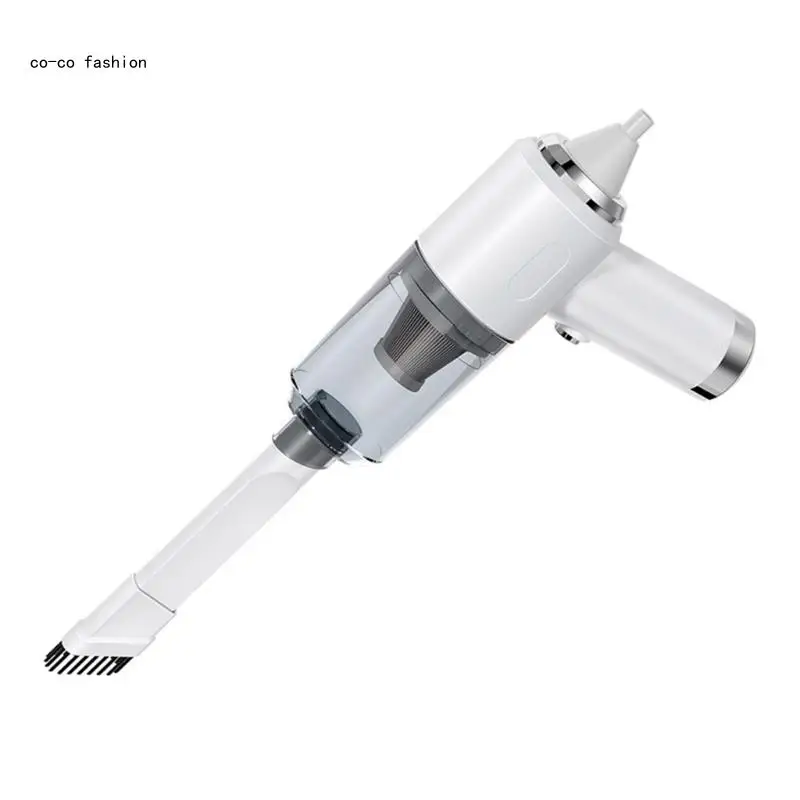 

517B Compact Cordless Vacuum Device Easy To Operate Handheld Vacuum ABS Tool for Quick Car Interior & Domestic Dusts Removal