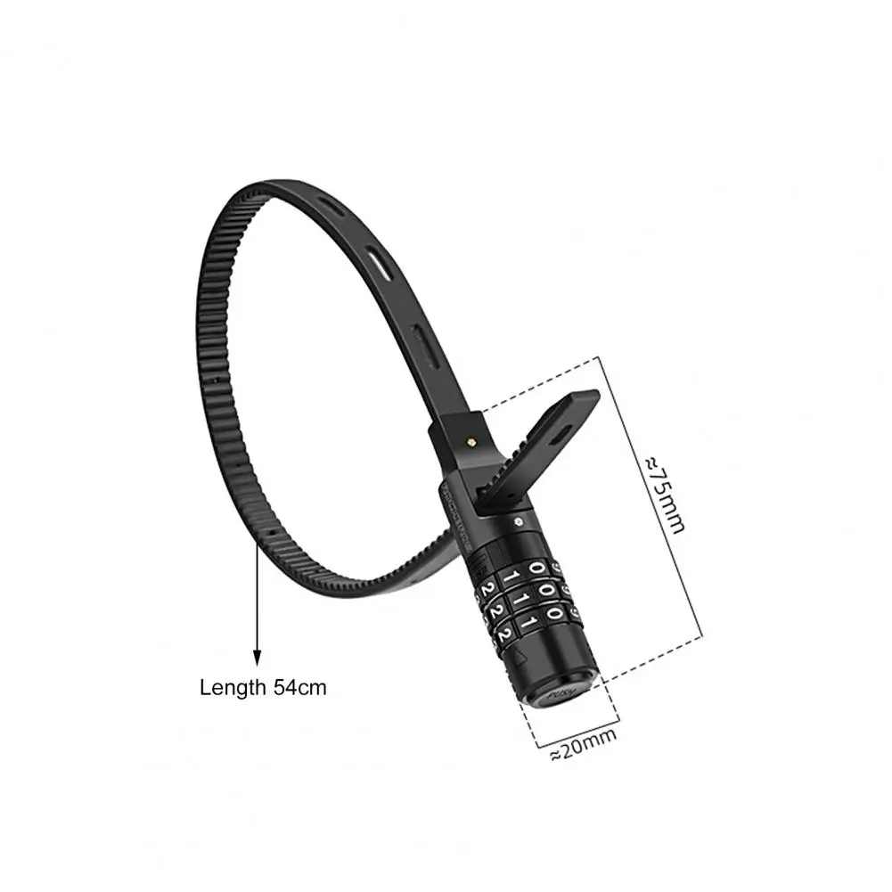 Bicycle Lock Skateboard Tie Lock Three Digit Combination Anti-theft Adjustable Bike Cable Code Lock Bicycle Accessories