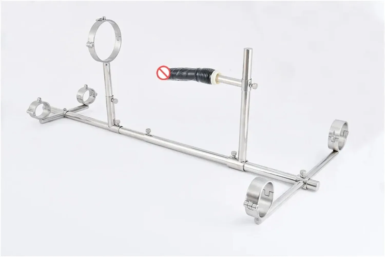 Sex Toy Screw Lock Stainless Steel Bondage Frame Dog Slaves BDSM Devices Set Handcuffs Wrist Cuffs Fetters Anklet Collar Dildo