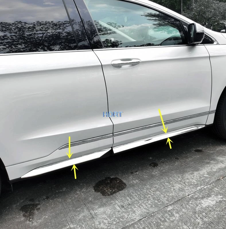 

For Ford EDGE Plus 2019 2020 2021 stainless steel Side Door Body Molding Mouldings Trim Car Styling Accessories