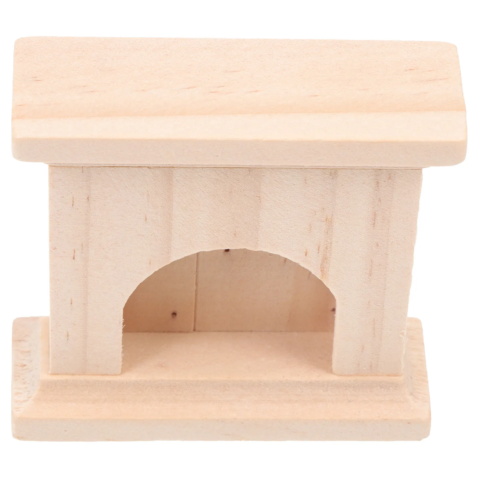 

Аутентичный миниатюрный деревянный камин для декора крошечного дома, реалистичная микромодель для гостиной, ручная работа, декоративный камин