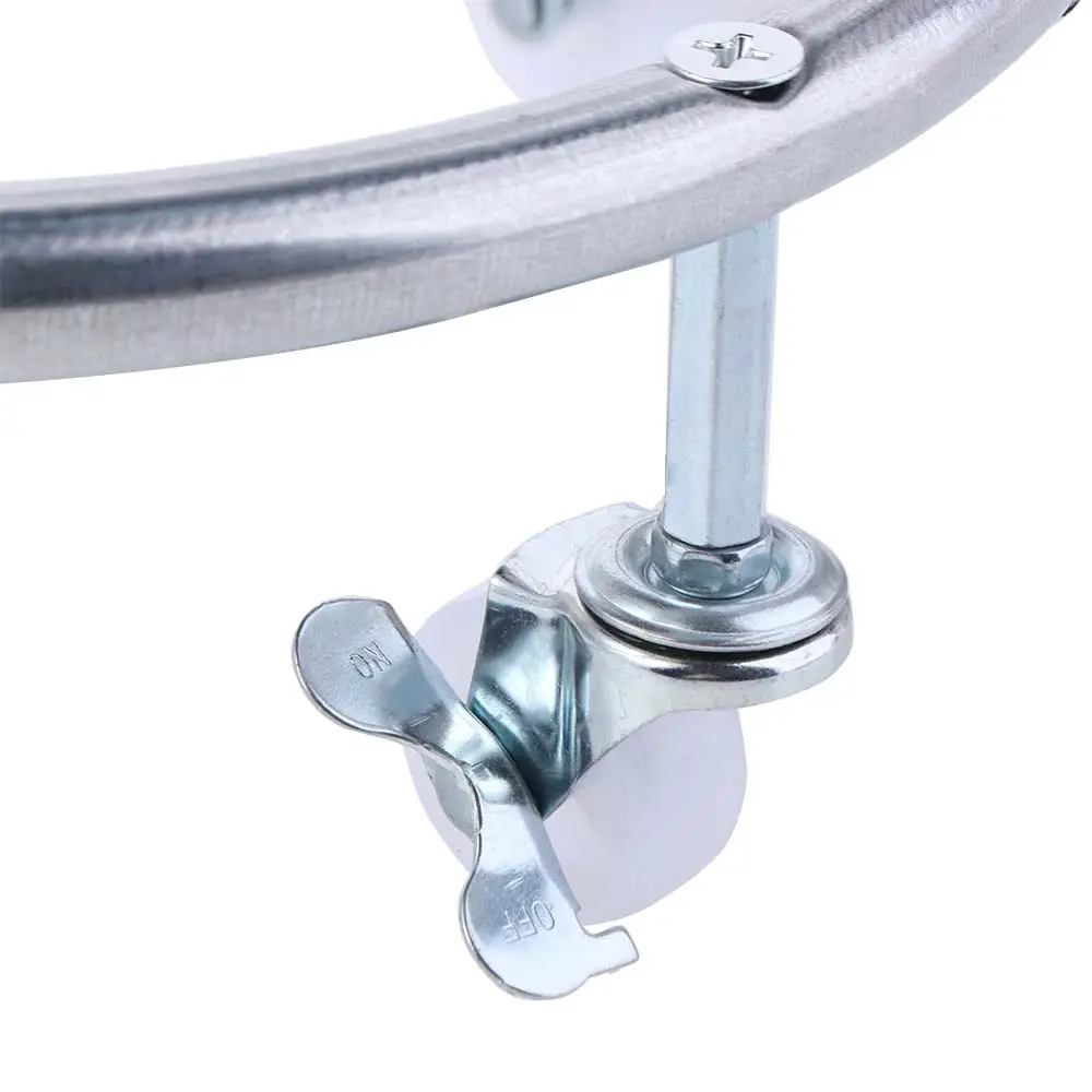 الفولاذ المقاوم للصدأ اسطوانة زجاجة الغاز المحمول قوس يمكن البليت قاعدة لوحة المنقولة عجلات اسطوانة حامل الهاتف المحمول عجلات العجلات #1