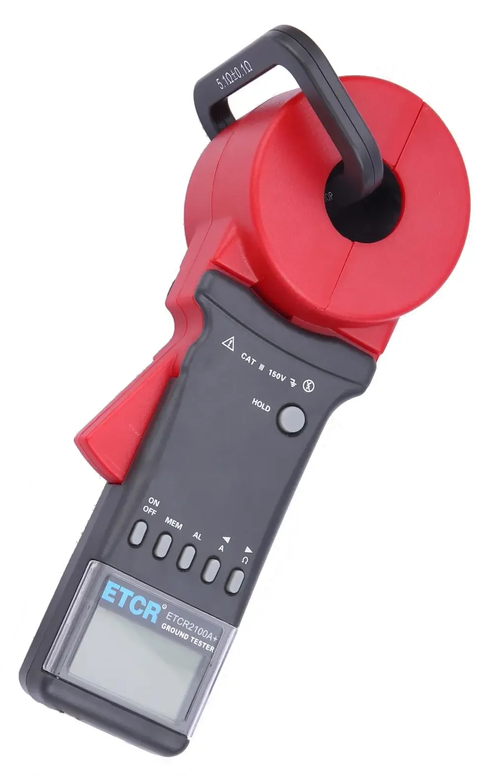 VLUUKE VK2100A+ Digital Only Clamp Earth Resistance Tester-200 Ohm Range 0.1 Accuracy 99 Groups Storage