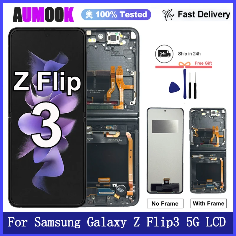 new-super-amoled-for-samsung-galaxy-z-flip3-5g-lcd-display-touch-screen-digitizer-assembly-for-samsung-z-flip3-foldable-screen
