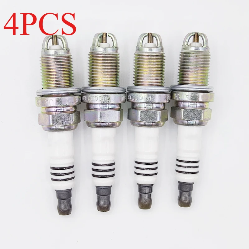 

4Pcs 101000033AA BKUR6ET-10 Nickel Ignition Spark Plug For Audi A3 A4 A6 100 Quattro S6 VW Golf Jetta Passat BKUR6ET10-2397