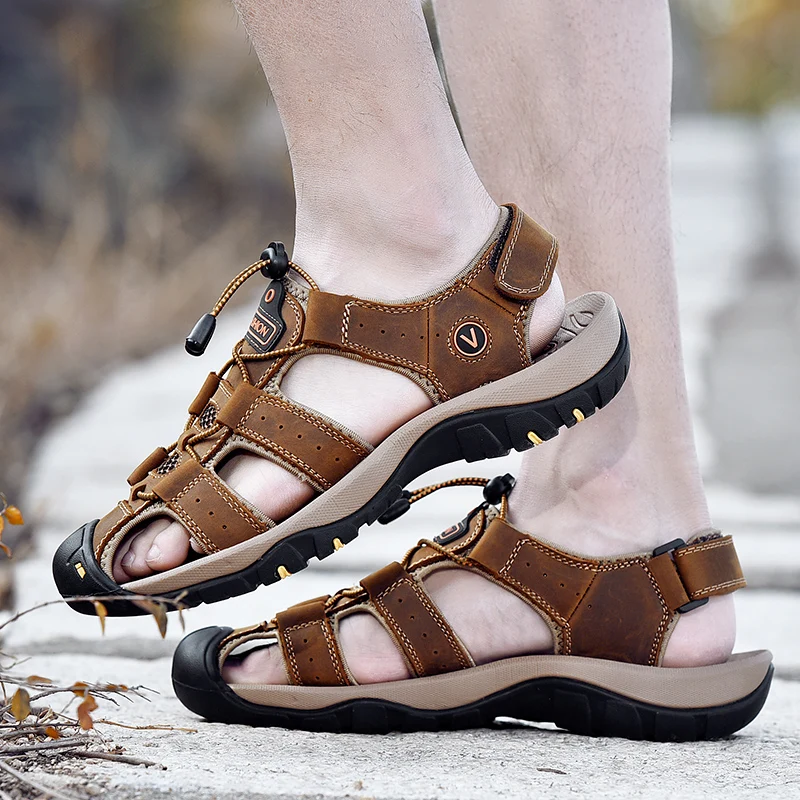 Outdoor-Sandalen Sommer rutsch feste leichte Wander Wanderschuhe Männer atmungsaktive Strand Wat schuhe Training Turnschuhe Größe 38