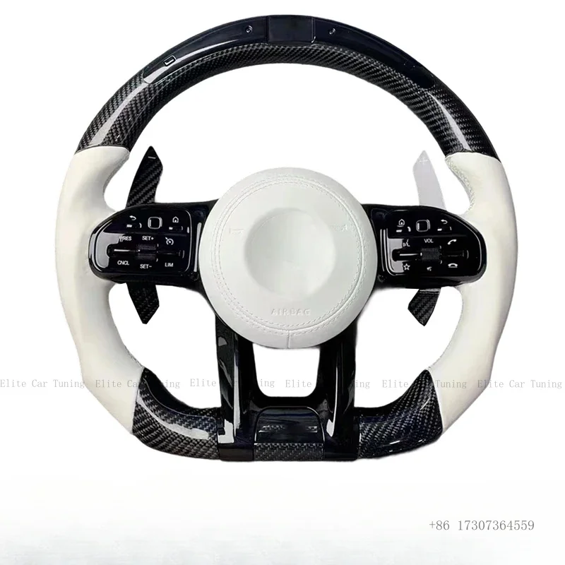 

LED Steering wheel For Mercedes Benz W205 W213 W216 W217 W218 W222 W253 W257 W463 GLE G63 C63 AMG(Customizable)