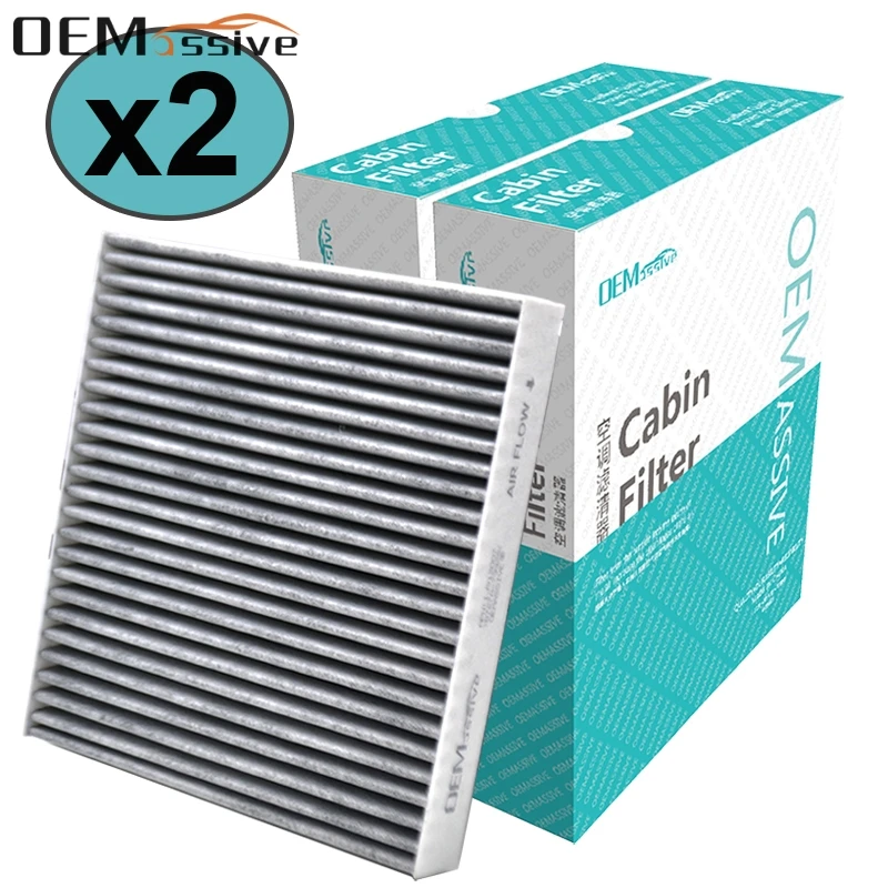 2x Car Pollen Cabin Air Filter For Nissan Teana X-Trail Infiniti FX35 FX45 Mitsubishi ASX Lancer Outlander Activated Carbon