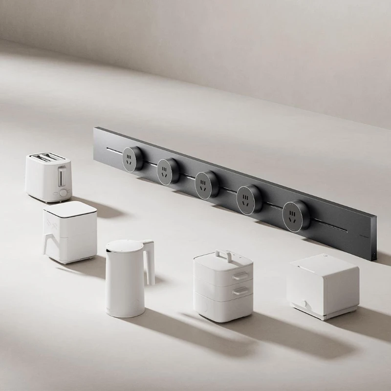 Originele Xiaomi Track Socket Set Wall Power Rail Beweegbare stopcontacten High End Huishoudapparaat Power 8000W High Power Professioneel Nieuw
