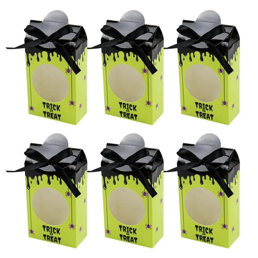 50-100 Pcs Halloween Ghost Bat Cat Skull Print Gift Boxes
