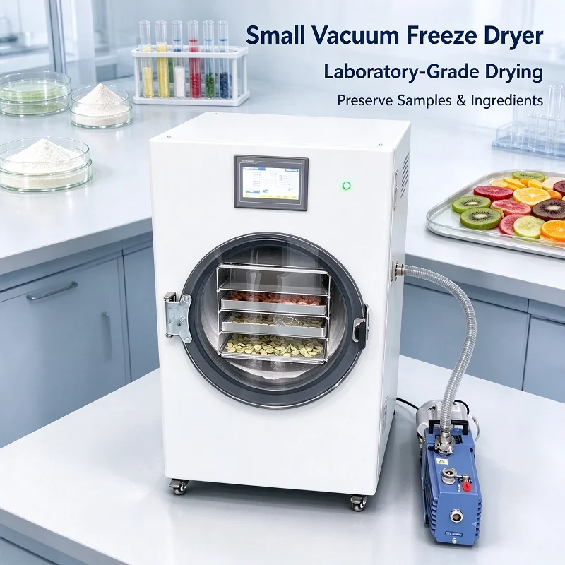 Freeze Dryer Vacuum Lyophilizer Energy Saving Food Machine for Home Fruit Vegetable Meat Candy Herb Long Term Storage