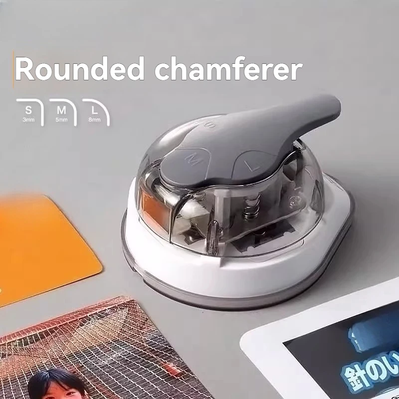Upgraded 3-in-1 Photo Corner Cutter, Round Corner Punch for Photo Album Scrapbooking, Precision Paper Corner Rounder Tool