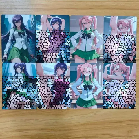 8Pcs/set NSFW Card Highschool of the Dead HOTD Busujima Saeko Takagi Saya Beautiful Girls Collection Card 18+