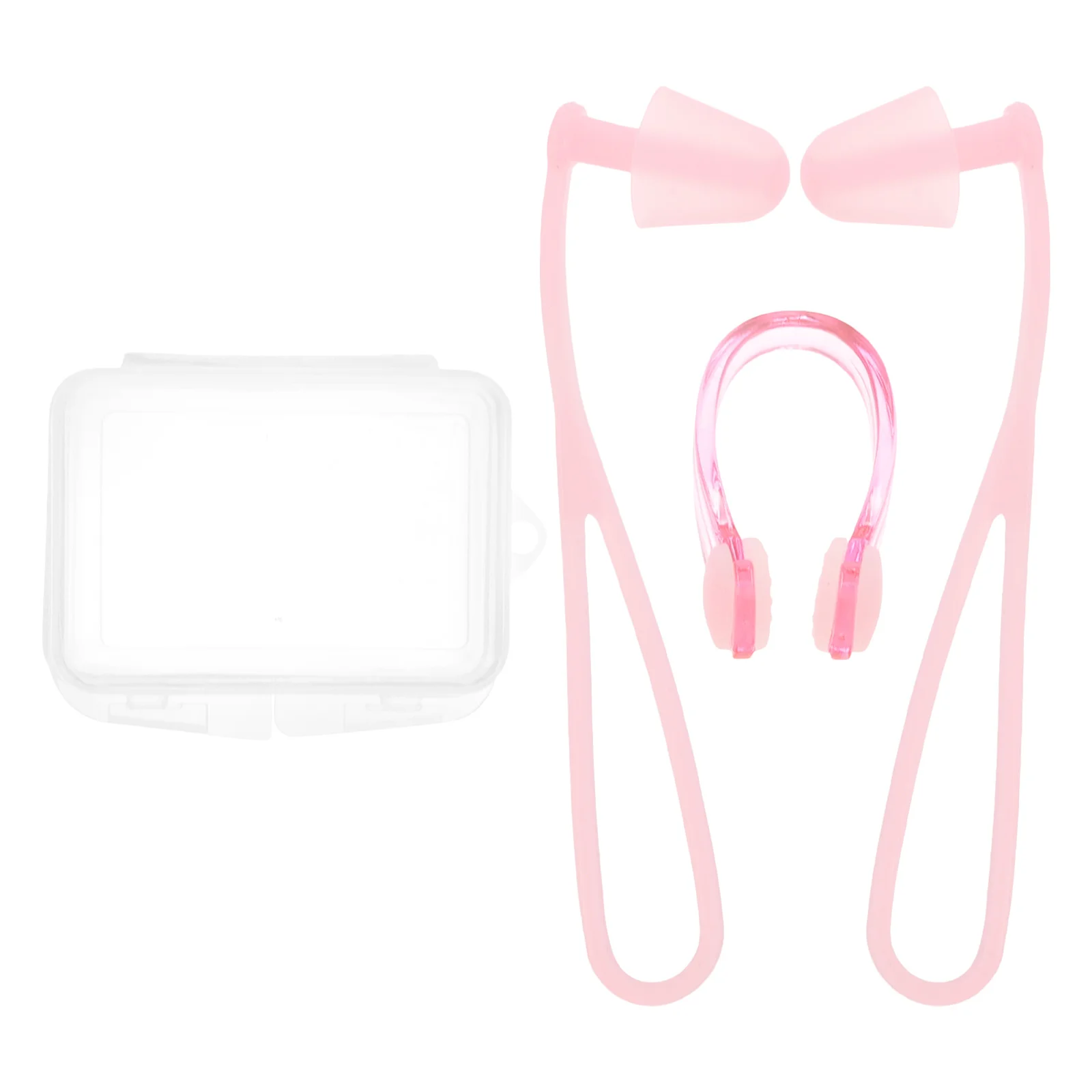 

1Set Nose Clip Swimming Earplugs Set Comfortable Swim Nose Clips Silicone Ear Plugs for Adults Teens Pool Bath Diving