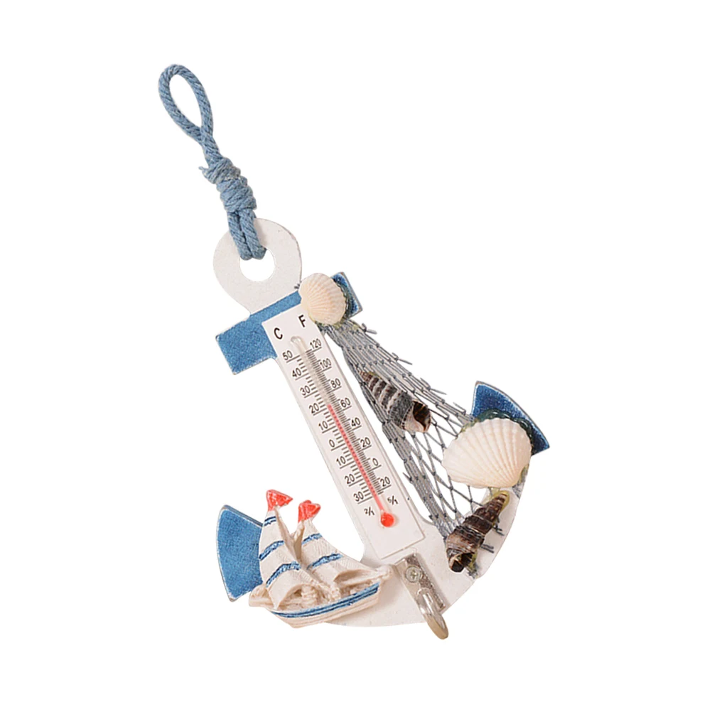 

2 pcs Temperature Gauge Wall Hooks Home Hanging Ornaments For Indoor Outdoor Decoration Nautical Theme Bedroom