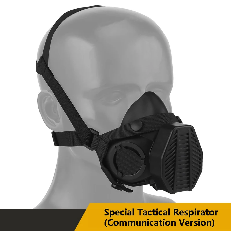 

Special Tactical Respirator (Communication Version) Wear-resistant Durable Convenient To Use Dual Mode With Built-in Microphone