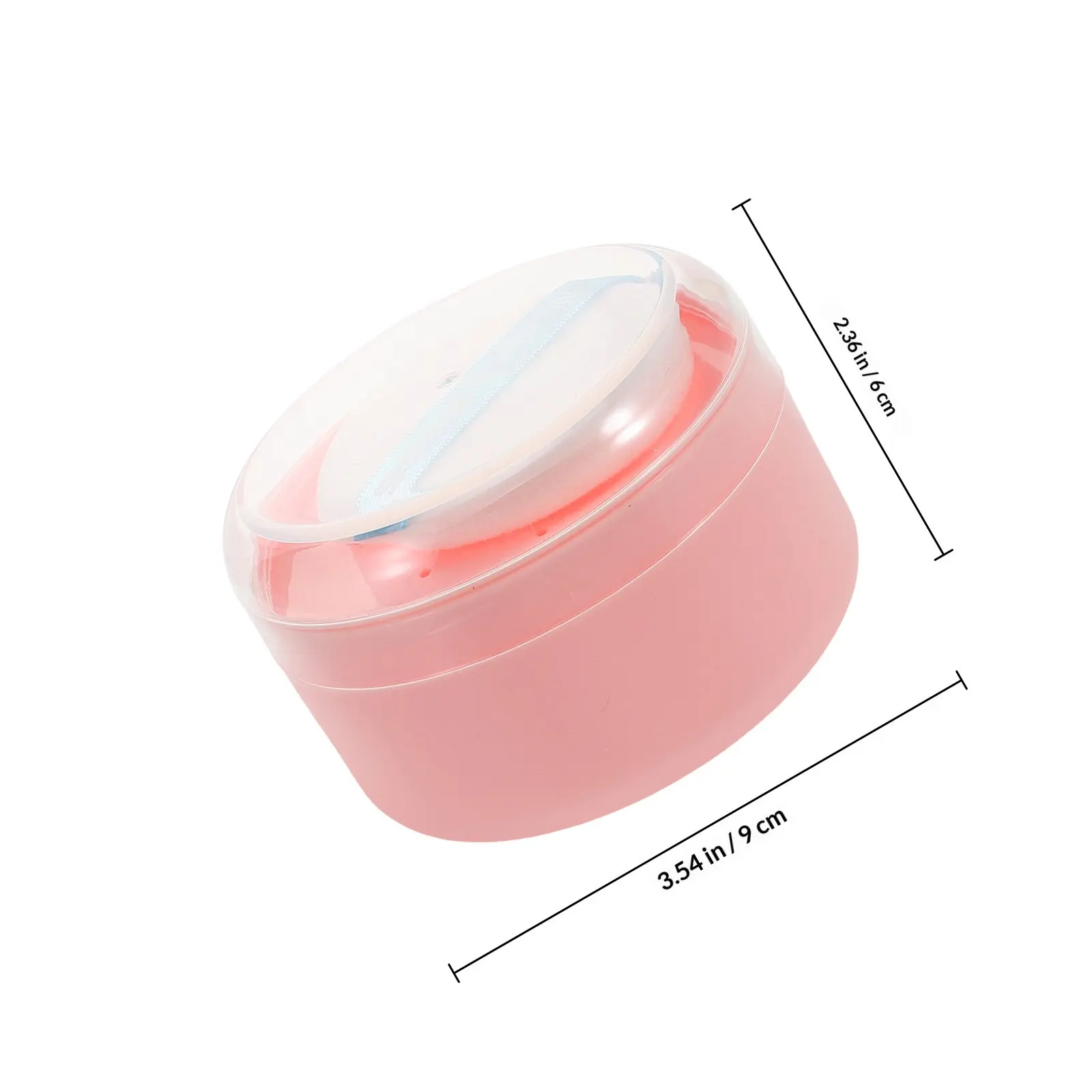 2Pcs Powder Puff Storage Box Portable Travel Body Loose Powder Container Compact Design Easy Use for Bath