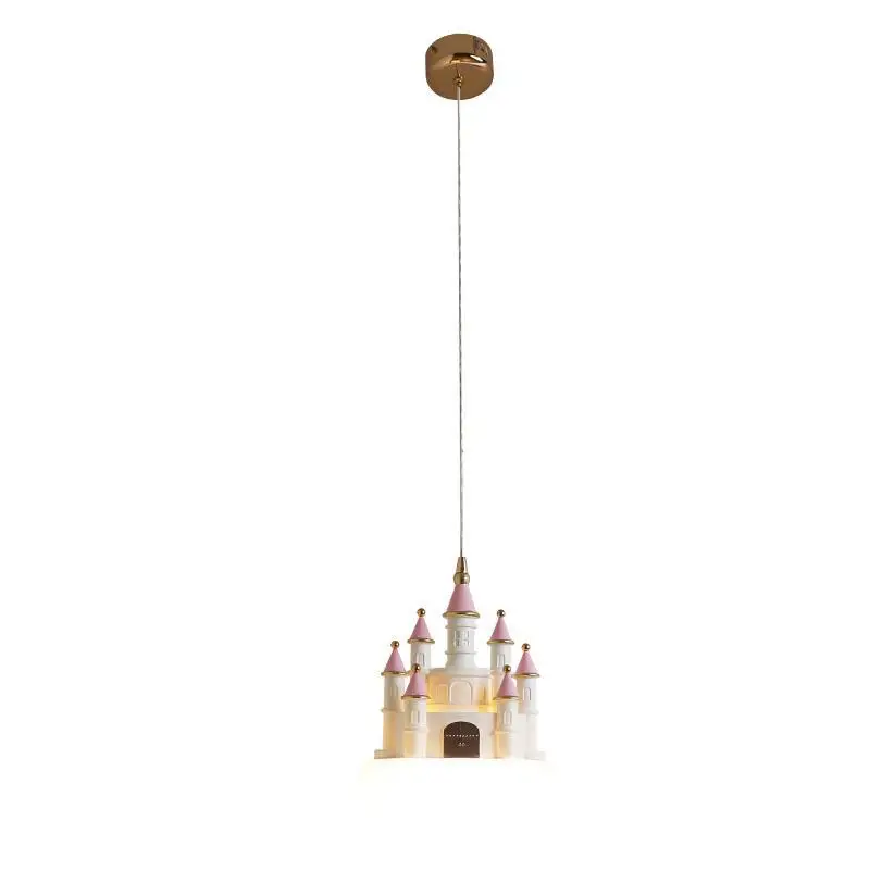 Small chandelier cloud aisle, balcony bedroom pink simple lamp
