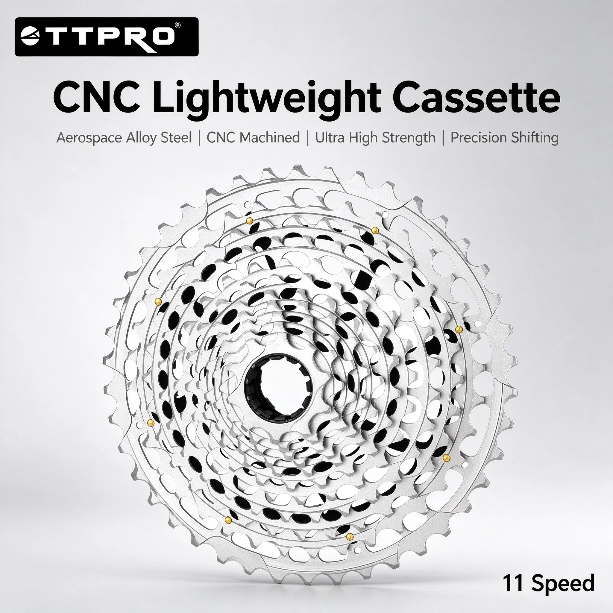 TTPRO Ultralight CNC 11 Speed MTB Road Cassette Sprocket 11-28T 11-32T 11-34T 11-42T 10-36T 10-42T Fits Shimano HG & SRAM XD