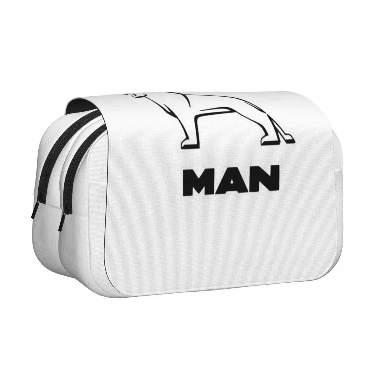 Man Truck Bus Dual-use Logo Pencil Case Pen Holder Hard Shell Leather Large Capacity Pen Box Pencil Bag for Kids Gifts
