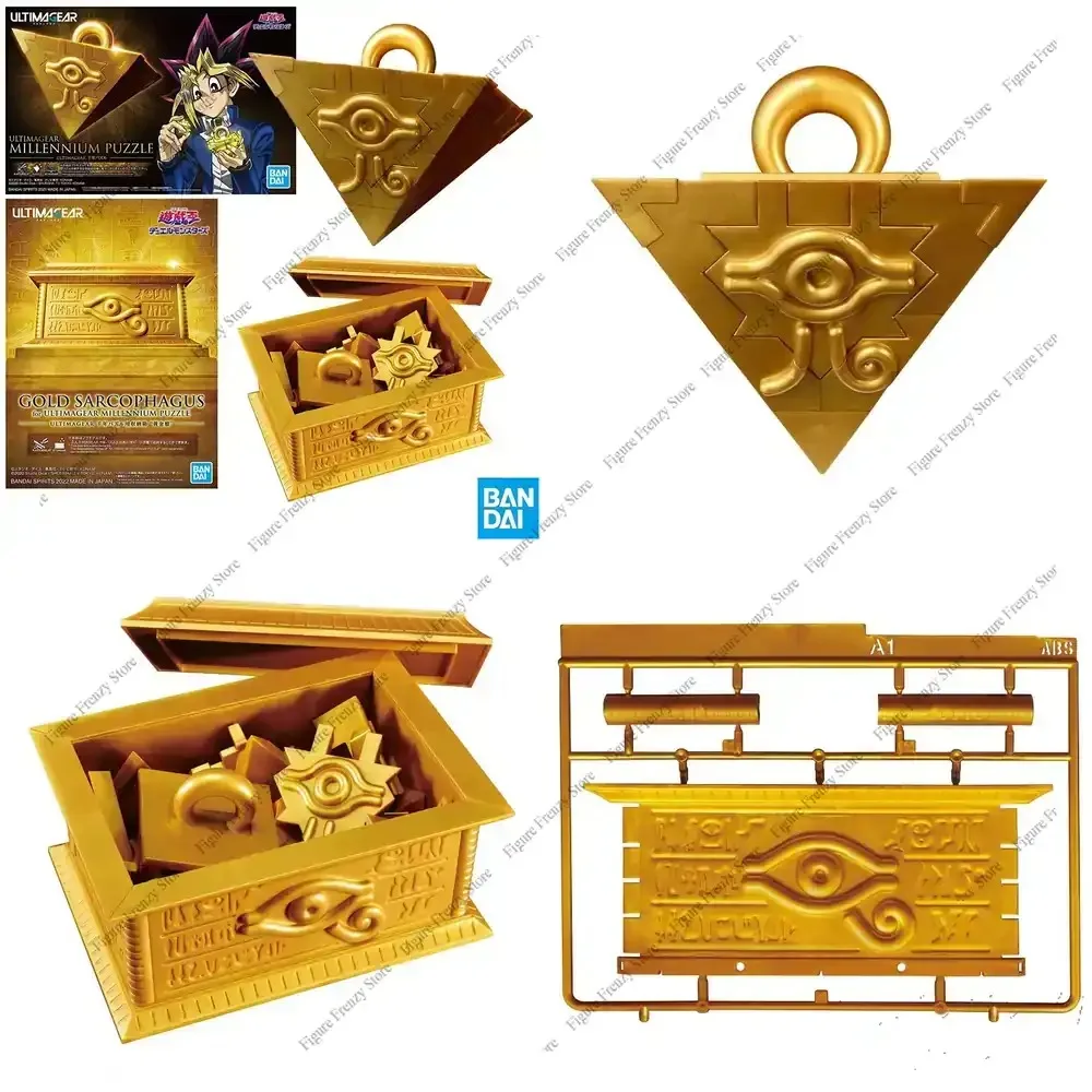 

Special Offer for Bandai Original Genuine Duel Monsters Yu-Gi-Oh Ultimagear UA Millennium Puzzle Gold Sarcophagus Anime Model