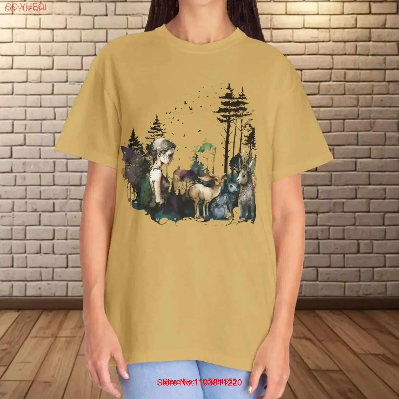 Dark Academia Garment Dyed T shirt Cottage Core Fantasy Whimsical Fairycore Art Vintage Aesthetic Top Soft Grunge vintage