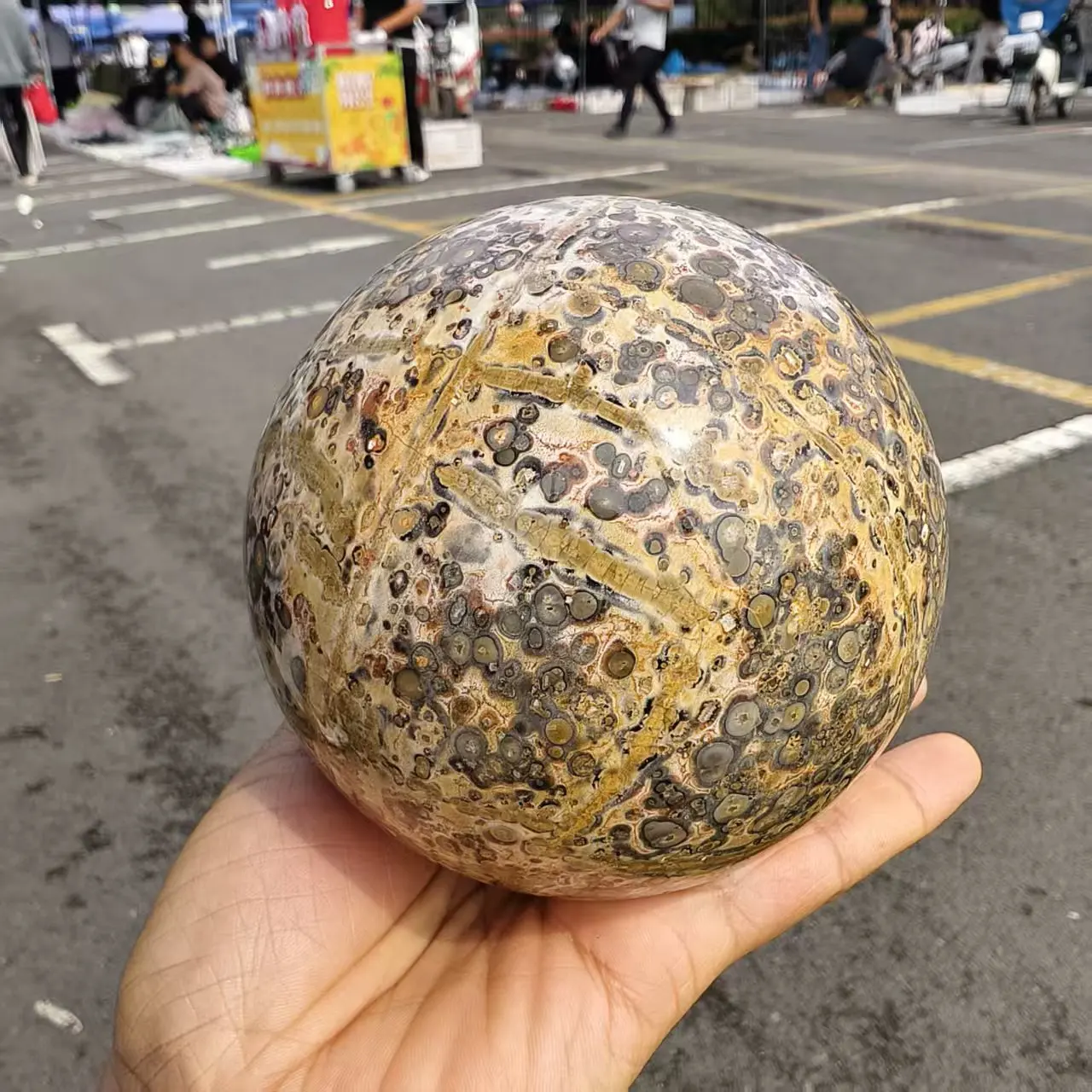 Naturally Formed! Leopard-Print Stone Balls, Quartz Crystal Ore Polishing Balls, Minerals, Reiki, Healing Balls