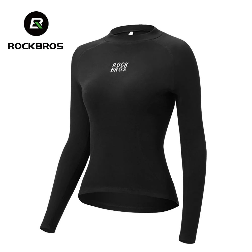ROCKBROS Cycling Base Layer Long Sleeve Bike Sports Shirt Women Underwear Racing Bicycle Jersey Shirt Riding Undershirt