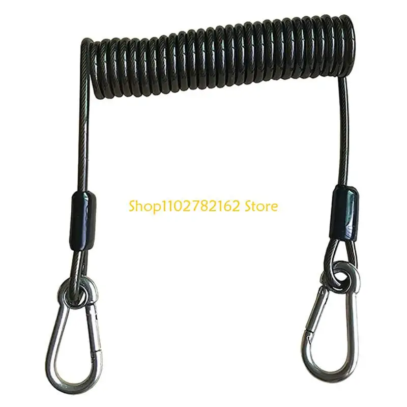 547B Kayak Paddles Leash Kayaking Equipment w/ Quick Release Paddle D-Shape Carabiner