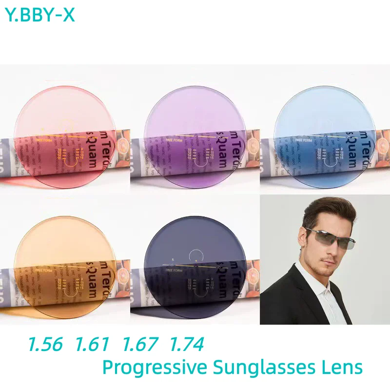 

Y.BBY-X 1.56 1.61 1.67 1.74 Sunglasses Polarized Progressive Multifocal Lenses Spectacles Lenses Prescription High Quality Lens