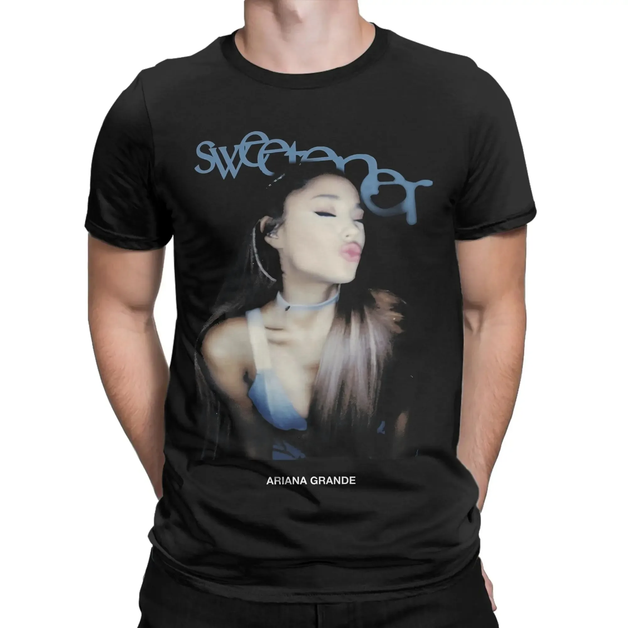

Мужская футболка Arianas Sweeteners World Tour, хлопковая одежда Grande, новинка, футболка с короткими рукавами и круглым воротником, идея подарка, футболка