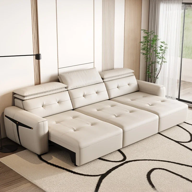 

Simple Modern Living Room Sofa Soft Electric Plagable Relax Sofa Bed Recliner Multifunction Divano Letto Home Furniture