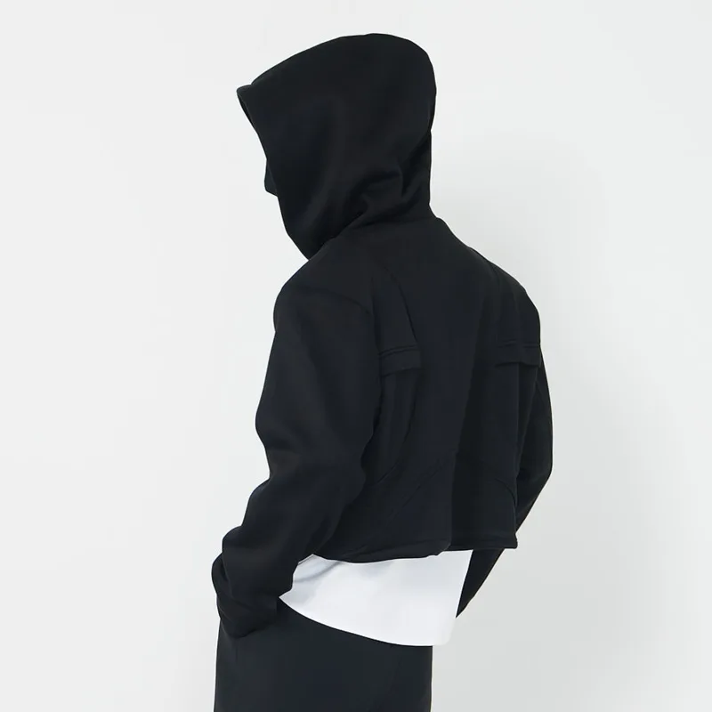 WVGA ربيع الخريف جديد رجل المد الألوان كتلة وهمية قطعتين طويلة الأكمام هوديي الستر المتخصصة شيك عارضة معاطف قصيرة Ins W14727 #5