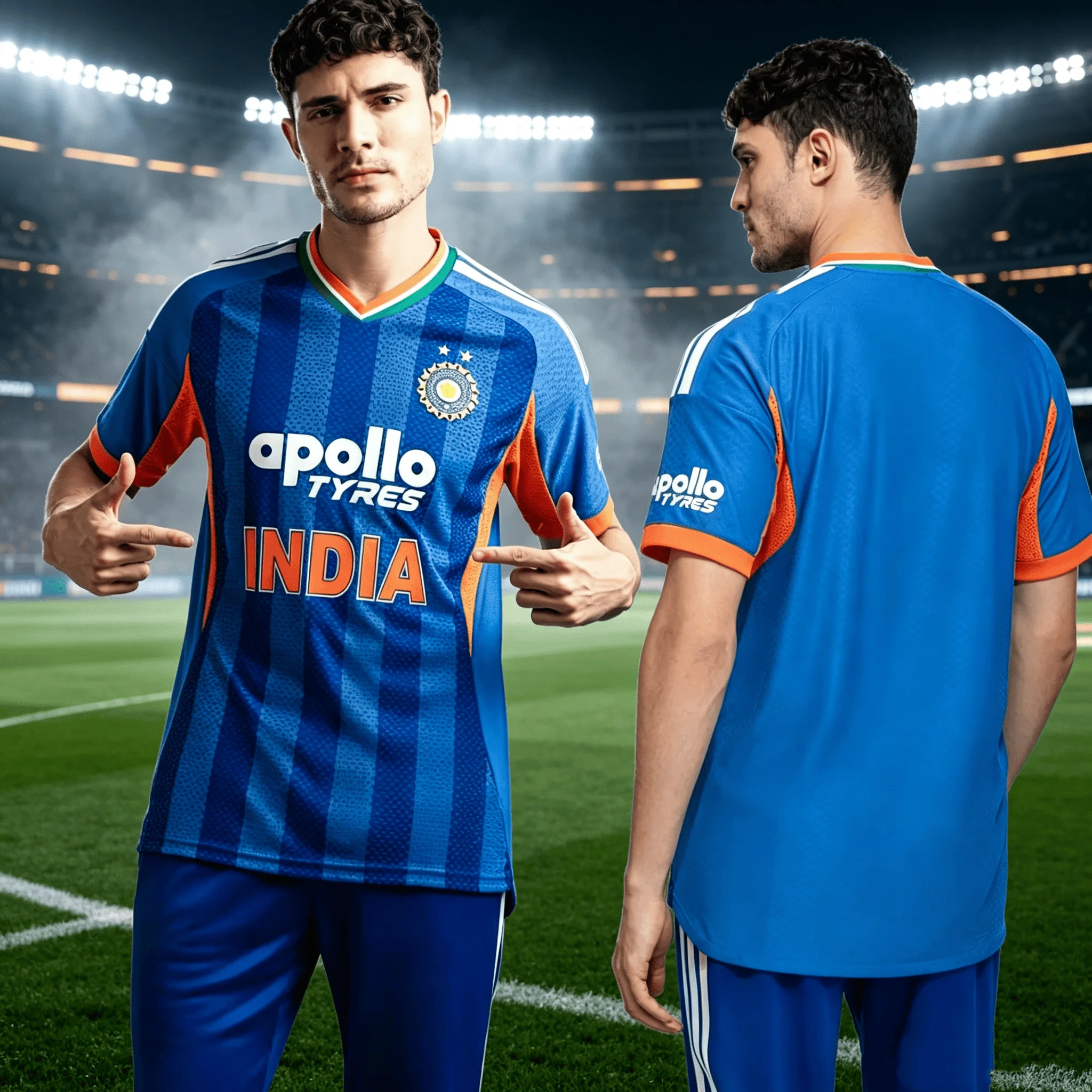 Indian Indian Cricket Team Blue V-Neck Jersey 2026 Match Shirt 2026 Summer New Men's Women's Breathable Quick Drying Cricket Sport - Aliexpress Deal