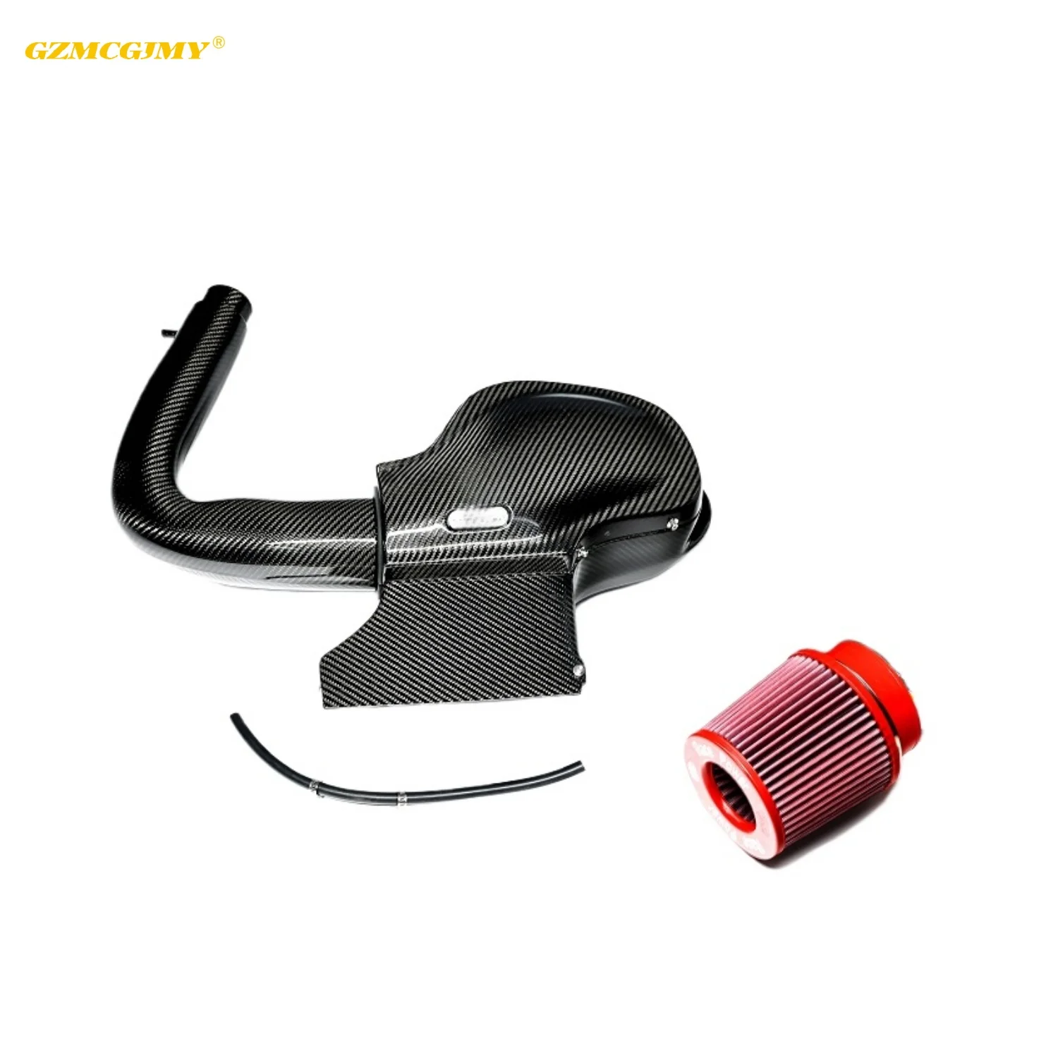 

21- the Smoothest Real Dry Carbon Fiber air Intake Pipe for Volkswagen for Golf 8/ Lamando 1.4T GTR Engine Intake air System