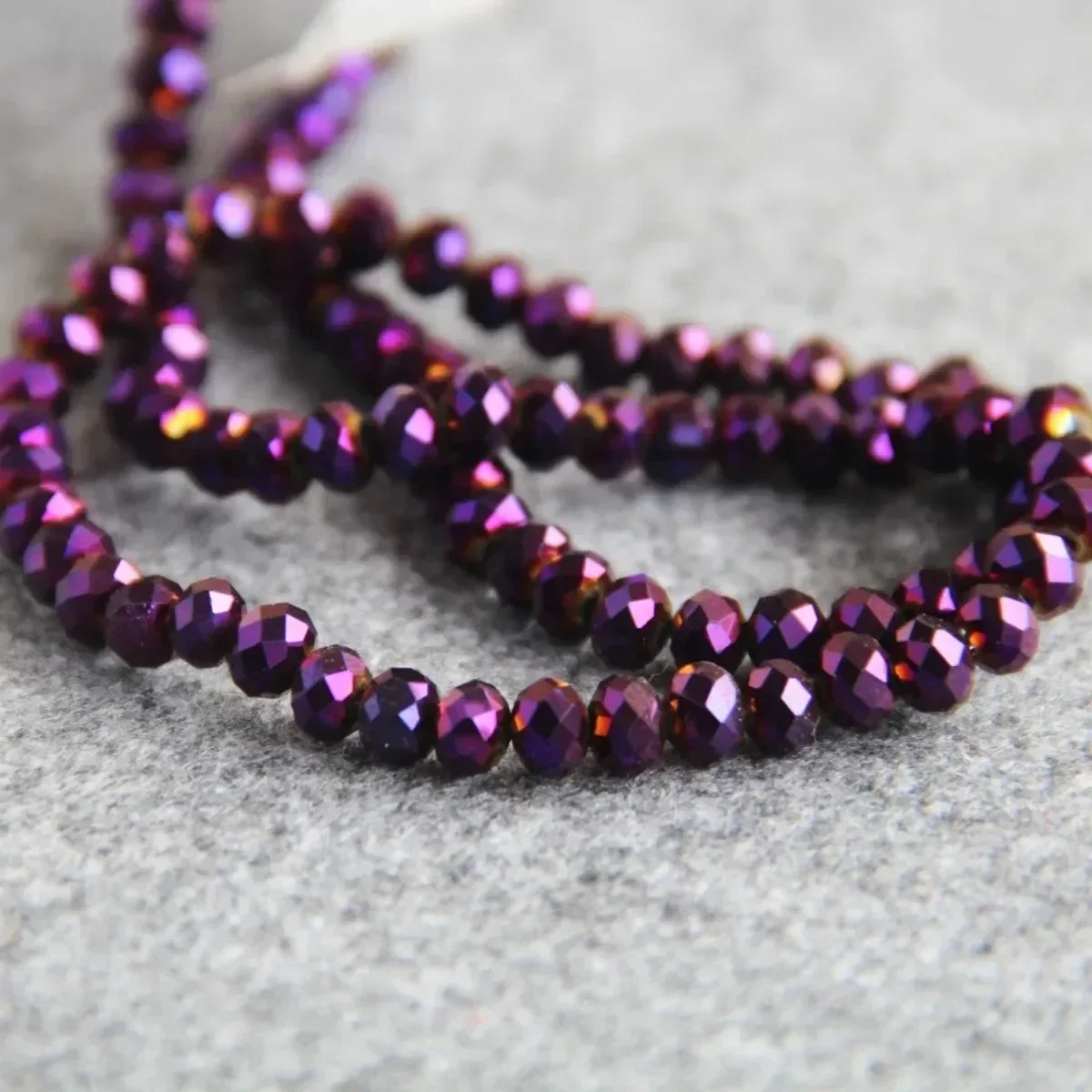 4x6mm Faceted Abacus Dark Purple AB+ Colorful Glass Crystal Stone Loose Beads Accessory 100pcs DIY Women Jewelry Making Design