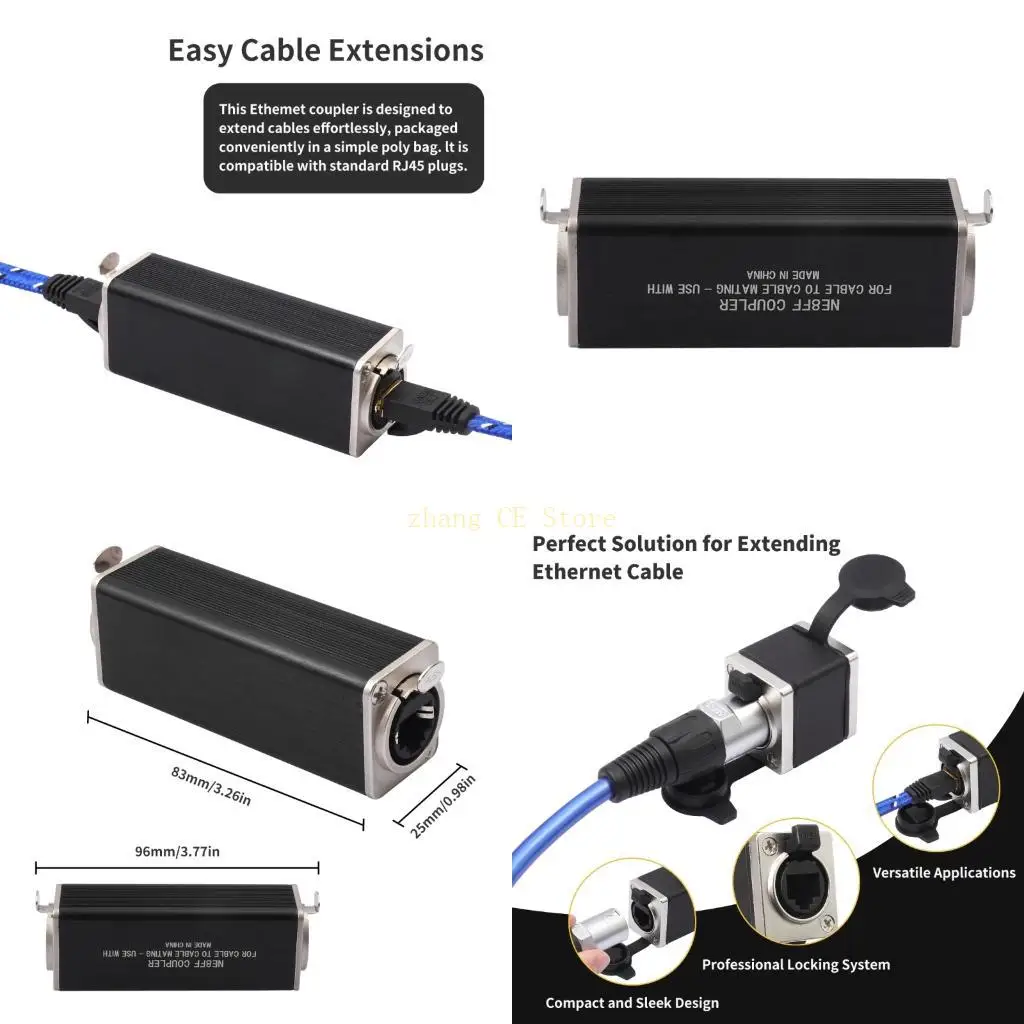 M5TD Tool Complimentary Installation RJ45 Panel Mount Clip Gold Veneered Associates Cat6 Cat5e