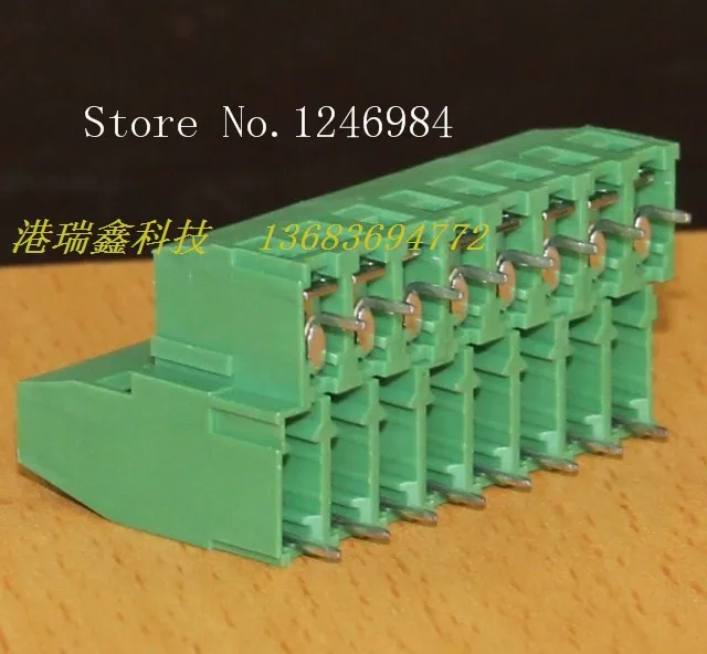 [SA]DECA Taiwan Progressive Alliance straight pin spacing 5.08 8 green terminal blocks MB362-508M8--20pcs/lot