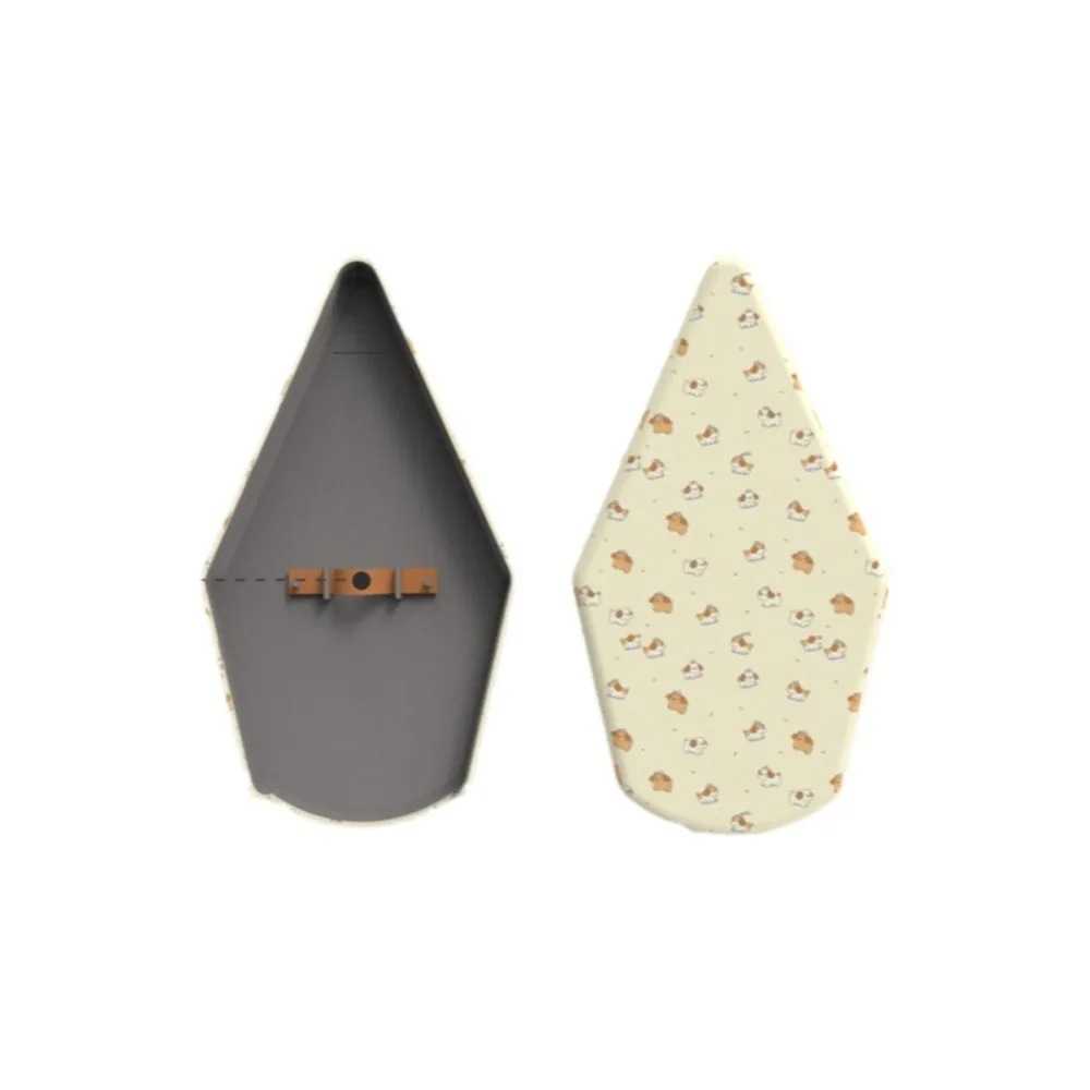 Heat-Resistant Handheld Ironing Board Sponge Padding Insulated Ironing Plate Layered Padding Reinforced Handle Iron Pad Cover