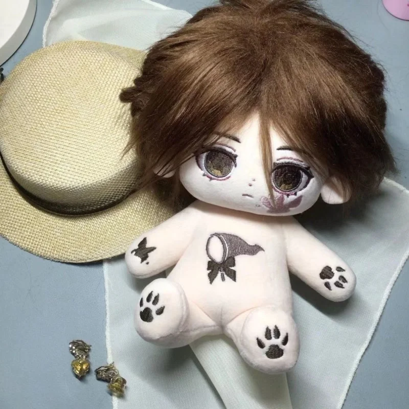 Anime Melly Plinius Identity Ⅴ Entomologist  Cosplay 20cm Nude Doll Cotton Plush Toy Stuffed Soft Plushie 7779