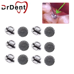 Drdent 10PCS Round Rect Metal Orthodontic Dental Direct Bond Eyelet For Treament Durable Not Corrode Sturdy