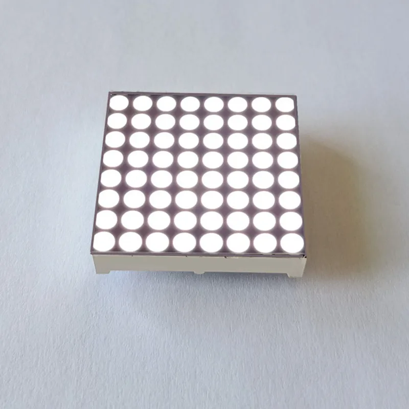 10Pcs 3.75mm 8*8 High Brightness White LED Dot Matrix Module KYX-1588AW/BW 38*38*7MM LED Digitron Common Cathode Digital