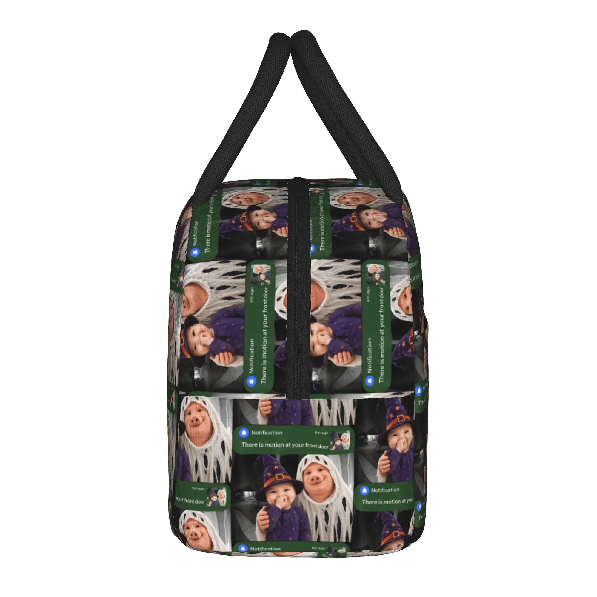 There is Motion At Your Front Door John Pork and Ai Baby Lunch Bag For Child  Lunch Box Fashion Cooler Bag Oxford Tote Handbags