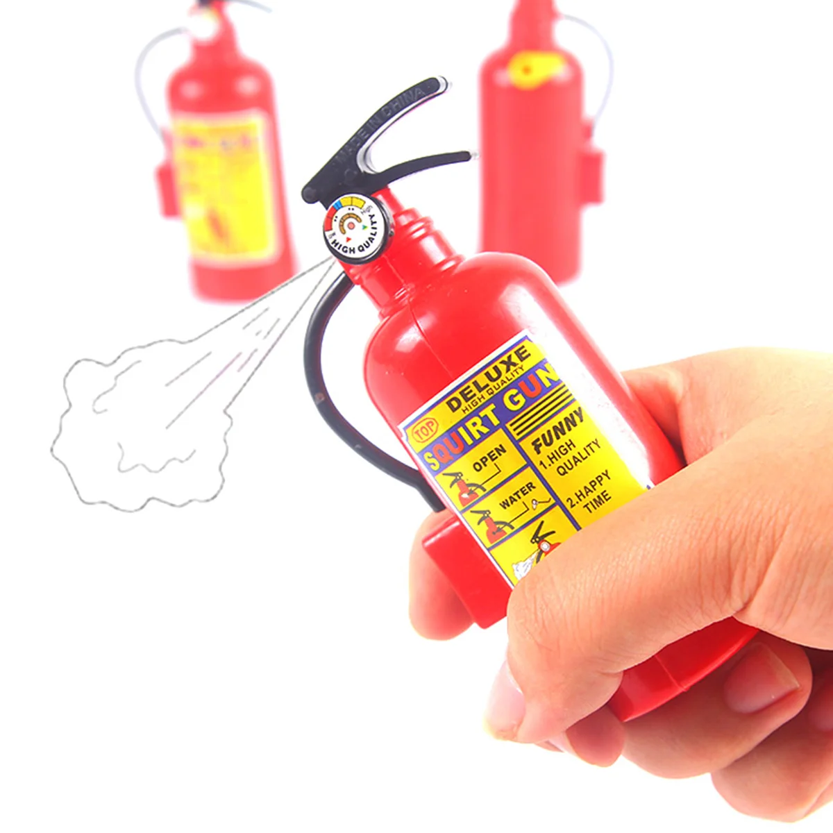 Novelty Toy Fire Extinguisher Water Toy Summer Beach Bath Swim Toy for Kids Play Children Boys Girls Gift Toys (Red)