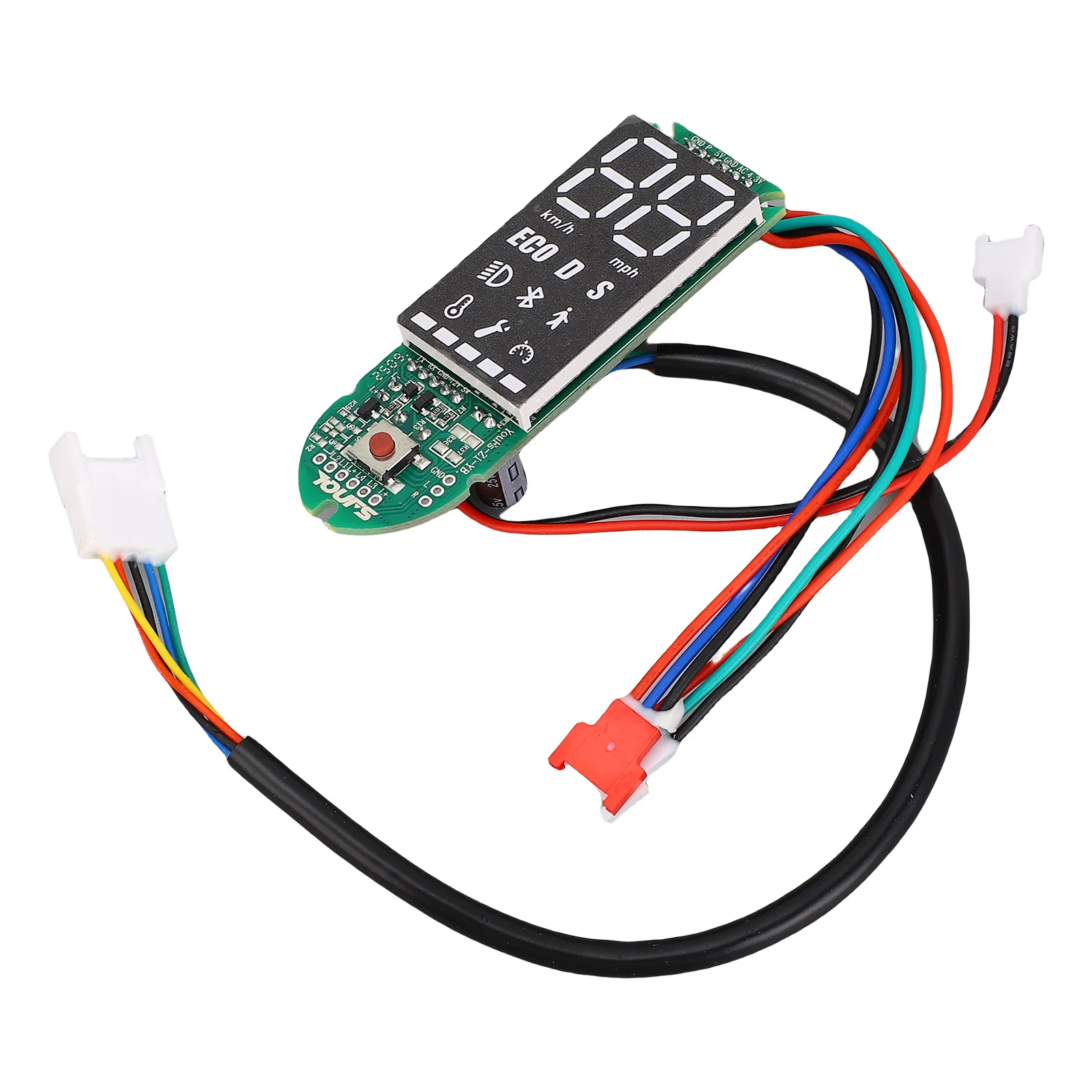 

Electric Scooter Dashboard Circuit Board Bluetooth PCB Easily Install and Remove Clear Display for 8.5-10 Inch Electric Scooters