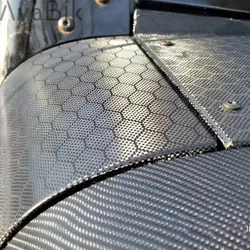 Black 3D matte Red honeycomb Vinyl film wrapping for car interior sticker Motorcycle Sticker Car Rear view mirror Wrap Covering