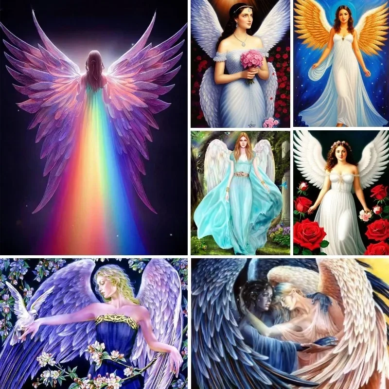 

5D DIY Diamond Painting Heavenly Angels Woman Embroidery Sale Diamond Mosaic Full Layout Cross Stitch Kit Home Decor Gift