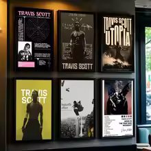 T-Travis Scott Astroworld Jackboys Album muzyczny Plakat artystyczny sticky wall wodoodporny dom salon sypialnia bar estetyczny dekorati - AliExpress 15