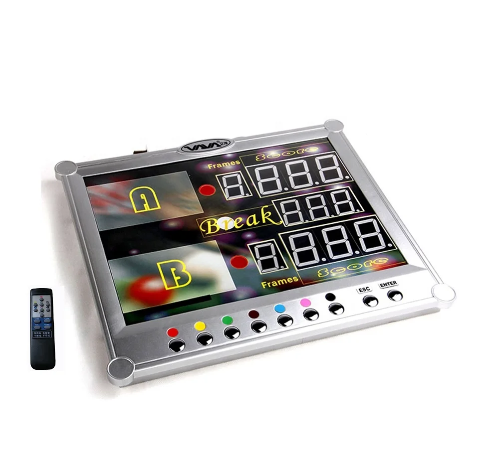 Elektronisch scorebord Multi Miniscore - Groen (550 x 350 x 55 mm, infrarood) - Brock Elektronisch scorebord Multi Miniscore - Groen (550 x 350 x 55 mm, infrarood) - Brock
